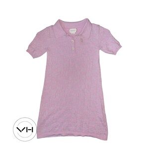 Gucci Kids Light Pink Knit Polo Dress